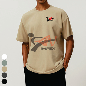 T-shirts de course respirants, hauts de sport à col rond ample, chemises de fitness de haute qualité, manches courtes, t-shirt en coton, t-shirt de sport pour hommes - Product Image 1