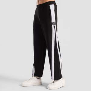 Impact Core <b>Black</b> Trousers XL Size Lightweight Jogger Sweatpants Side Stripe Zipper Pleat Colored Pattern for <b>Work</b> Wear - Product Image 1
