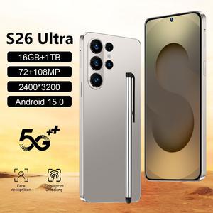 โทรศัพท์มือถือคุณภาพสูงรุ่น S26 ultra สมาร์ทโฟน 16GB+1TB หน้าจอ 7.3 นิ้ว โทรศัพท์มือถือ 4G 5G ระบบแอนดรอยด์ รุ่น S25 ultra - Product Image 1
