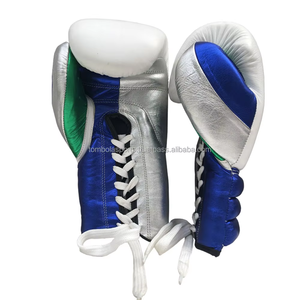 Gants de boxe à lacets personnalisés oz Muay Thai professionnel Kickboxing, MMA Sparring, Gants d'entraînement Vente en gros - Product Image 2