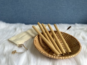 หลอดดูดทำจากไม้ไผ่สีฟ้าเป็นมิตรต่อสิ่งแวดล้อมจากเวียดนาม - Product Image 5