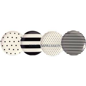 Fancy Home Decorative Table Top <b>Coasters</b> Premium Quality Round <b>White</b> Marble Classic Placements Pads for Kitchen Ware Accessories - Product Image 3