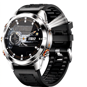 Montre connectée Rogbid avec écran IPS de 1,46 pouce, suivi de la fréquence cardiaque, étanche IP68, montre de sport avec lampe de poche et fonction d'appel - Product Image 1