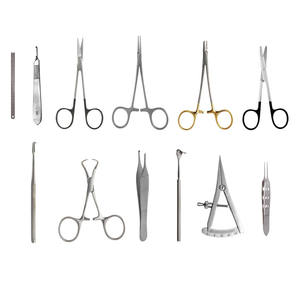 Juego de instrumentos quirúrgicos de blefaroplastia de acero inoxidable de 12 piezas Instrumentos de cirugía plástica de debonairii - Product Image 1