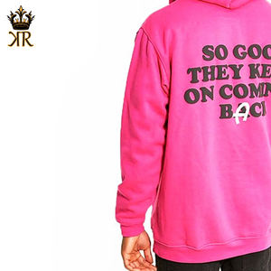 <b>Men's</b> Core <b>Hoodie</b> 100% Cotton <b>Pink</b> Light Weight Insulated Comfortable Regular Fit for Winter Everyday Wear - Product Image 5