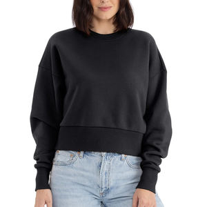 Sudadera de Cuello Redondo con Logotipo Personalizado, Sudadera Holgada para Mujer, Producto de Moda, Sudadera de Cuello Redondo para Mujer - Product Image 1