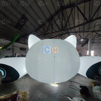 Poupée publicitaire gonflable géante CH Blow up Air Cartoon Cat pour la décoration d'événements