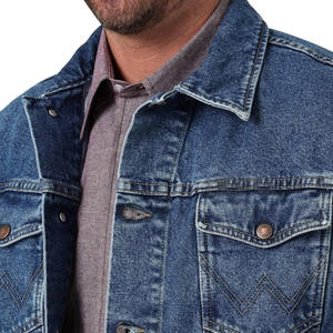 แจ็กเก็ตยีนส์สำหรับผู้ชายเสื้อแจ็กเก็ตยีนส์แนวสตรีทดีไซน์ตามสั่ง - Product Image 3