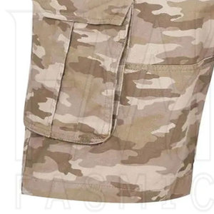 100% algodón al aire libre de secado rápido trabajo táctico Cargo pantalones cortos para logotipo impreso personalizado botón cierre cintura - Product Image 5