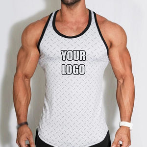 2026 Latest Design New Arrival Custom Made <b>Mens</b> <b>Singlet</b> 100% Cotton Gym Vests Training Tank Top for <b>Men</b> in Bulk for Sale - Product Image 4