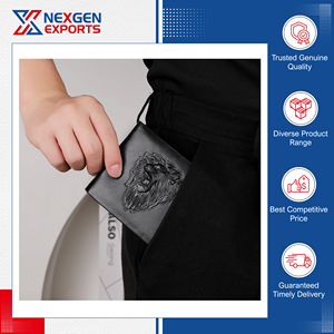 Cartera de Cuero PU para Hombre, Cierre Abierto, Impermeable, Opción de Tamaño y Logotipo Personalizados, Venta al por Mayor - Product Image 6