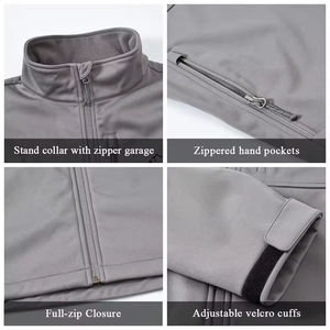 Veste de survêtement en polaire polaire avec options de broderie, fermeture éclair intégrale, col montant, vêtements de travail médicaux pour infirmières - Product Image 5