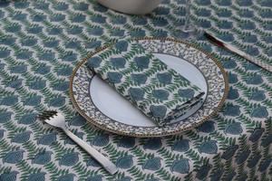 Lot en gros de serviettes imprimées en coton faites à la main écologiques serviettes de table réutilisables pour la maison hôtel restaurant café décor de table - Product Image 2