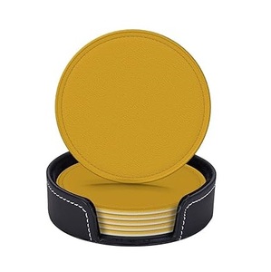 Posavasos de Cuero 100% de la Mejor Calidad para Hoteles, Hogares y Restaurantes, Posavasos para Té y Café, el Mejor Producto, Forma Personalizada - Product Image 4