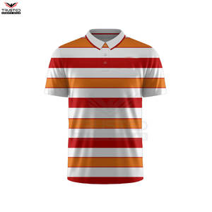 Chemises de golf pour hommes personnalisées de haute qualité, tissu tricoté uni, respirant, polyester/coton, avec logo brodé - Product Image 2