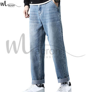 Pantalones Vaqueros de Mezclilla Casuales Elegantes, Ligeros, de la Mejor Calidad, Hechos en Pakistán, Rotos, para Adultos, Transpirables, de Tiro Medio - Product Image 1