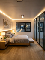 Cabane de luxe Apple de 26 m², maison préfabriquée modulaire avec salle de bain, prête pour hôtel ou complexe hôtelier