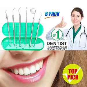 Kit de herramientas dentales, equipo de limpieza de dientes de relleno, Kit de Instrumentos dentales compuestos, 6 uds., Kit de herramientas dentales profesionales personalizadas - Product Image 2