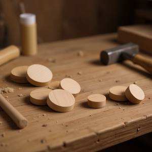 Placas Cónicas de Madera de Pino, Aproximadamente 15 mm 1050 Piezas por Caja de Artesanías de Bambú y Madera - Product Image 3