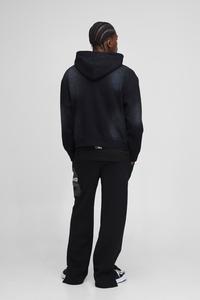 Fabricant pakistanais Streetwear personnalisé Sun Fade Sweat à capuche surdimensionné en coton épais zippé pour unisexe - Product Image 2