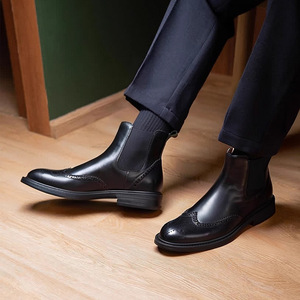 Botines de Gamuza con Suela Antideslizante y Plantilla Acolchada para Oficina y Reuniones de Negocios - Product Image 4