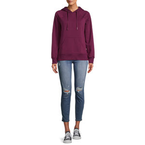 OEM vente en gros de haute qualité femmes recadrée sweat à capuche surdimensionné sur mesure vente chaude manteau d'hiver avec col à capuche - Product Image 4