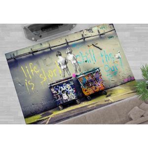 Alfombras Chill The Out, Alfombra Grande, Alfombras con Estampado de Banksy Life Is Short, Alfombra Estampada, Alfombra Suave No Tejida - Product Image 5