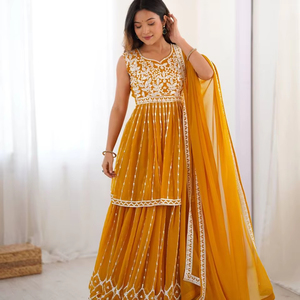 ชุดแต่งกาย kediya-lehenga กับ dupatta ในชุดออกแบบใหม่ kediya lehenga - Product Image 1