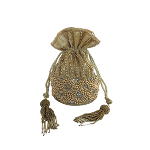 กระเป๋าใส่เมล็ดลูกปัดปักลายสำหรับงานเฉลิมฉลองคริสต์มาสกระเป๋าประดับด้วยลูกปัดพร้อมเชือก - Product Image 6