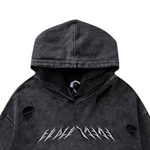 เสื้อฮู้ดผู้ชายขายดีปี 2024 ปักลายพรีเมียม เนื้อผ้าหนานุ่ม อุ่นสบาย 100% ผ้าฝ้ายฟลีซ ระบายอากาศได้ดี ทรงไหล่ตก - Product Image 5