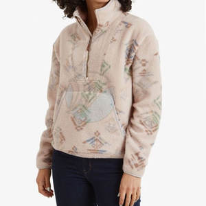 Sudaderas de mujer superventas en línea de alta calidad de diseño personalizado hecho sudaderas de lana Sherpa - Product Image 1