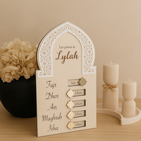 Décoration de table islamique musulmane Pafu pour le Ramadan, décoration de mosquée, suivi de la prière, Ramadan Mubarak