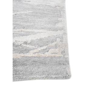 Alfombra Rectangular Entropy Blue de Viscosa Anudada a Mano SIVL-01, Diseño Abstracto, Técnica de Patchwork Hecha a Mano para Dormitorio - Product Image 4