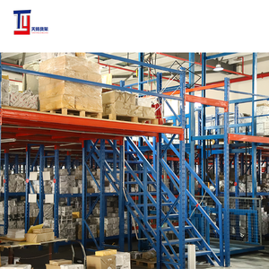 Tùy chỉnh nhiều lớp lửng giá công nghiệp lưu trữ Kệ nền tảng Kệ thép lửng kệ - Product Image 5