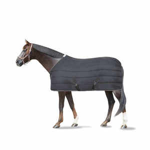 하이 퀄리티 무거운 무게 겨울 말 깔개 검은 방풍 방수 폴리 에스테르 승마 담요 메쉬 쉘 - Product Image 3