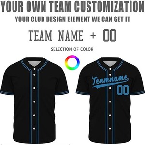 เสื้อเบสบอลแบบสั่งทำ OEM คุณภาพสูง 100% โพลีเอสเตอร์ พิมพ์ลายแบบ Sublimation แห้งเร็ว ต้านเชื้อแบคทีเรีย ระบายอากาศได้ดี คอวี น้ำหนัก 220 กรัม - Product Image 4