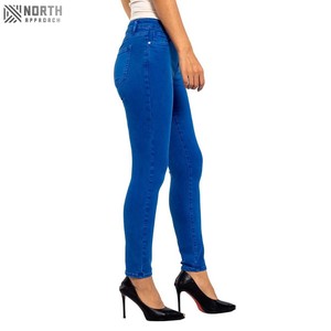 Jeans de Mezclilla Casuales para Mujer, Talla Grande, Color Personalizado, de Alta Calidad, Nuevo Modelo 2025, Transpirables, de Secado Rápido, Corte Recto, OEM - Product Image 4