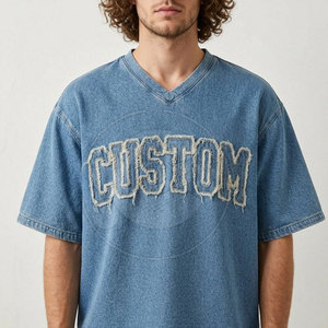 Camiseta Bordada Desgastada de Moda, Transpirable, Cómoda, Estilo Urbano para Hombre - Product Image 4