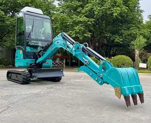 Maquinaria de construcción y construcción, miniexcavadoras hidráulicas de cabina usada de 2,5 toneladas con microexcavadora a la venta - Product Image 1