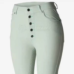 Medias ecuestres con cintura cómoda y material de agarre duradero para paseos largos Medias de equitación para mujeres - Product Image 6