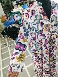 ชุดเดรสยาวแขนกระดิ่งสำหรับผู้หญิงชุดเดรสยาวคอปกแบบโบฮีเมียนผ้าทรายพิมพ์ลายเขตร้อนผ้าฝ้ายออร์แกนิกธรรมชาติฤดูร้อน - Product Image 2