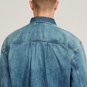 Chaqueta Vaquera Estilosa para Hombre, Ropa Casual, Venta al por Mayor OEM, Chaqueta Vaquera de Algodón para Hombre de Alta Calidad, Chaquetas Vaqueras Personalizadas para Hombre - Product Image 4