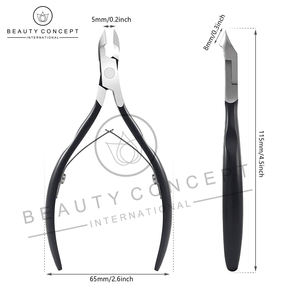 Beauty Concept International OEM Service Cutticle Nail Nipper Precio al por mayor Material de acero hecho en Pakistán para uso con los dedos - Product Image 5