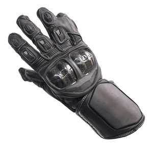 Femmes noir/blanc doigt complet en cuir moto vélo équitation gants de Protection moto Auto course porter des gants pour hommes - Product Image 2
