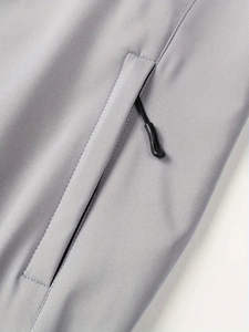 แจ็คเก็ตบอมเบอร์ผู้ชาย Kivotech OEM แบบสั่งทำพิเศษ แฟชั่นใหม่สำหรับฤดูหนาว แจ็คเก็ตผ้าบางเบา คอตั้ง มีฮู้ด - Product Image 3