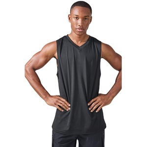 Nouveau design, vente chaude, débardeurs pour hommes en polyester/coton, coupe ajustée, style streetwear, écologiques, respirants, personnalisables, unis - Product Image 1