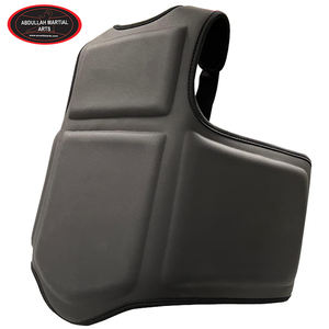Protection de Poitrine de Boxe pour Adultes en Cuir PU Noir Durable avec Logo Personnalisé par ABDULLAH MARTIAL ARTS - Product Image 2
