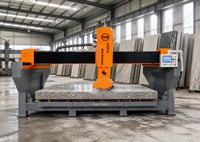 Machine de découpe de pierre à 4 axes pour dalles de marbre et de granit, commande CNC