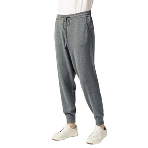 Pantalones de chándal clásicos de Cachemira 100% para hombre, invierno, cálidos, antiarrugas, anticontracción, tejido de algodón, trabajo recto, estilo informal 2026 - Product Image 2