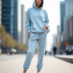 Conjunto Deportivo Informal de Dos Piezas para Mujer, Sudadera con Capucha y Pantalones, Ropa Deportiva para Comodidad y Estilo - Product Image 2